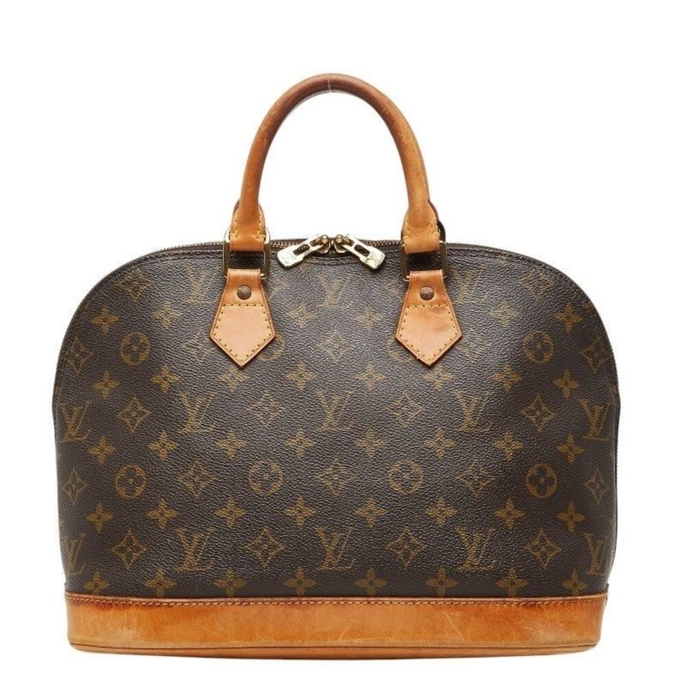 Louis Vuitton Monogram Alma PM Handbag Brown